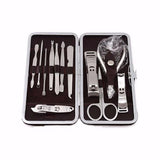 12 PCS Professional Nail Care Set with Travel Case - Manicure