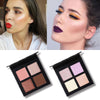 4 Colors Highlighter Makeup Palette - Makeup