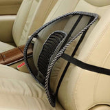 Black Mesh Car Seat Back Support - Car Seat Support