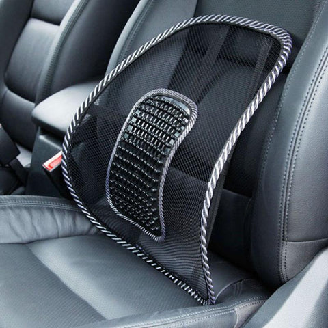 Black Mesh Car Seat Back Support - Car Seat Support