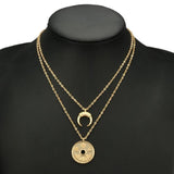 Charms Coin Pendant Necklace - Necklace