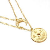 Charms Coin Pendant Necklace - Necklace