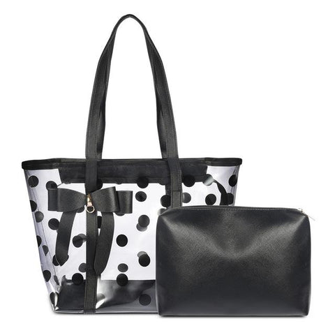 Cute 2 in 1 Polka Dot Handbag - Handbag