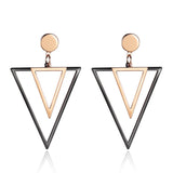 Double Triangle Earrings For Women - Earrings