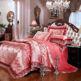 Fashionable Pink Floral Bedding Set - Bedding Sets