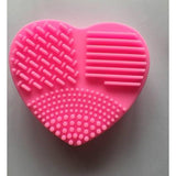 Handy Heart Shaped Cosmetic Brush Cleaner - brush cleaner