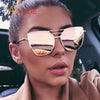 Mirrored Cat Eye Sunglasses - Sunglasses
