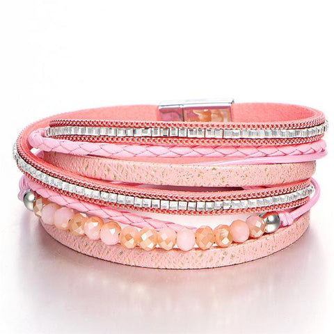 Multilayer Leather Bracelet For Women - Bracelet