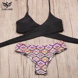 Sexy 2-Piece Cross Brazilian Bikini For Women - Swimsuit