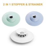 Silicone Shower Drain Stopper & Strainer - Shower Drain Stopper
