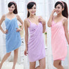 Wearable Women Cotton Bathrobe - Bath